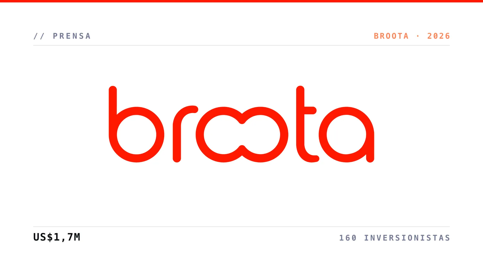 Logo de Broota — Blanco cierra ronda con US$1,7M y 160 inversionistas